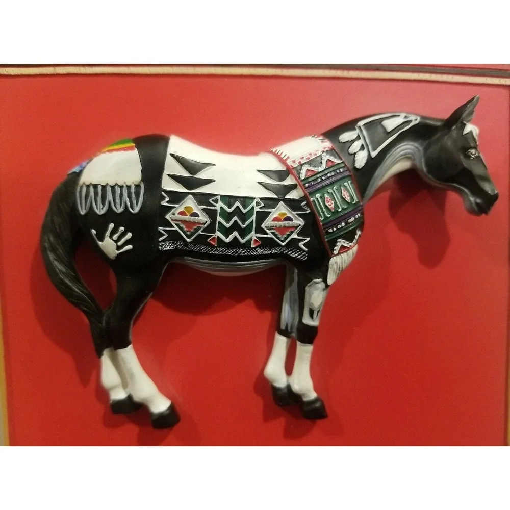 Vintage Painted Ponies Tewa Plaque 5
